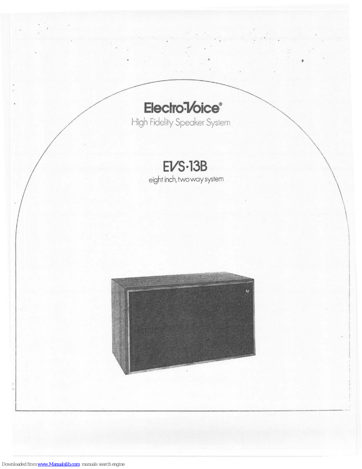 Electro-Voice EVS-13B Specifications