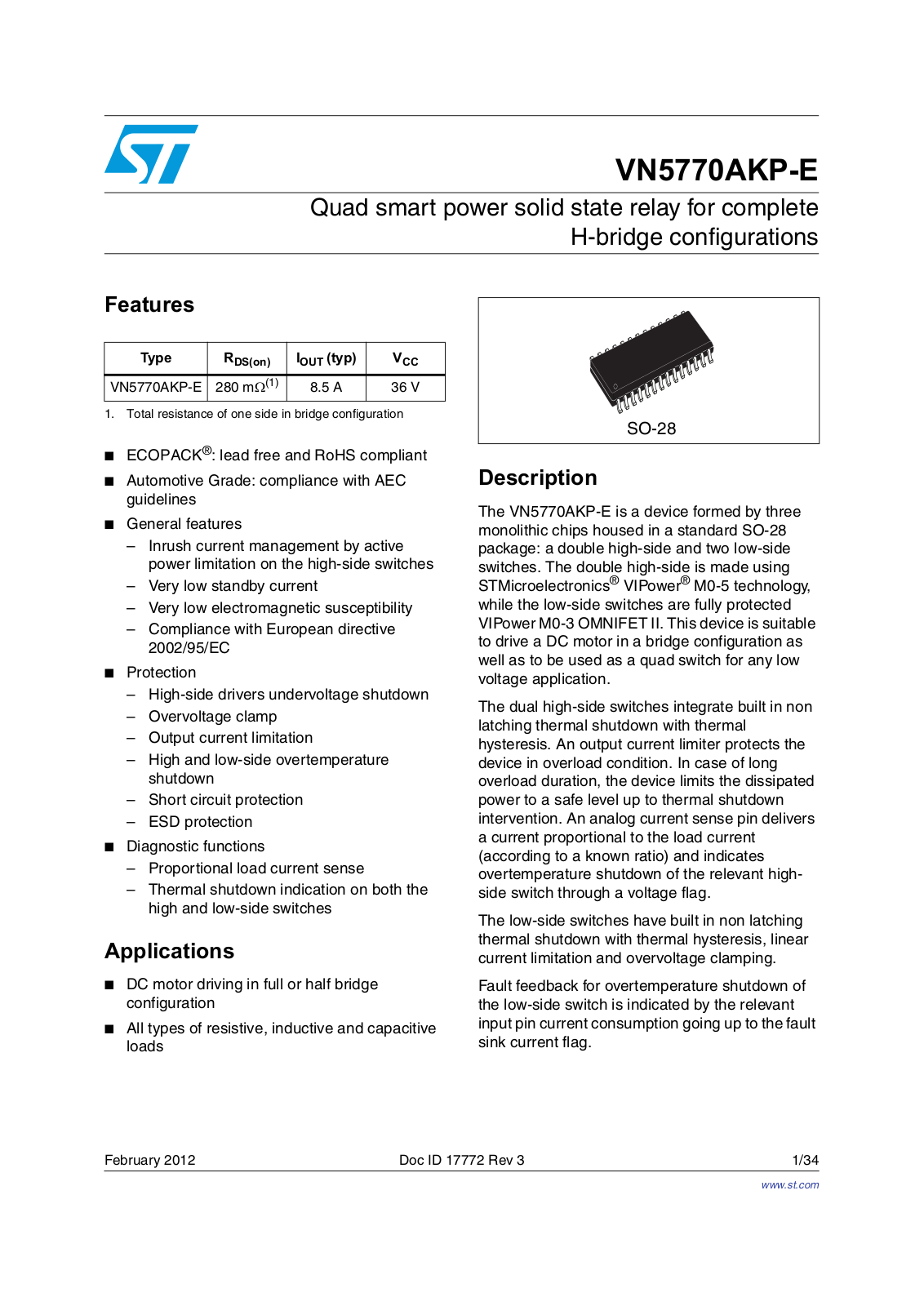 ST VN5770AKP-E User Manual