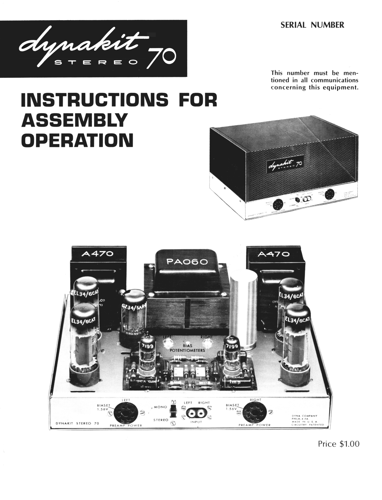 Dynaco ST-79, Dynakit ST-70 Service manual