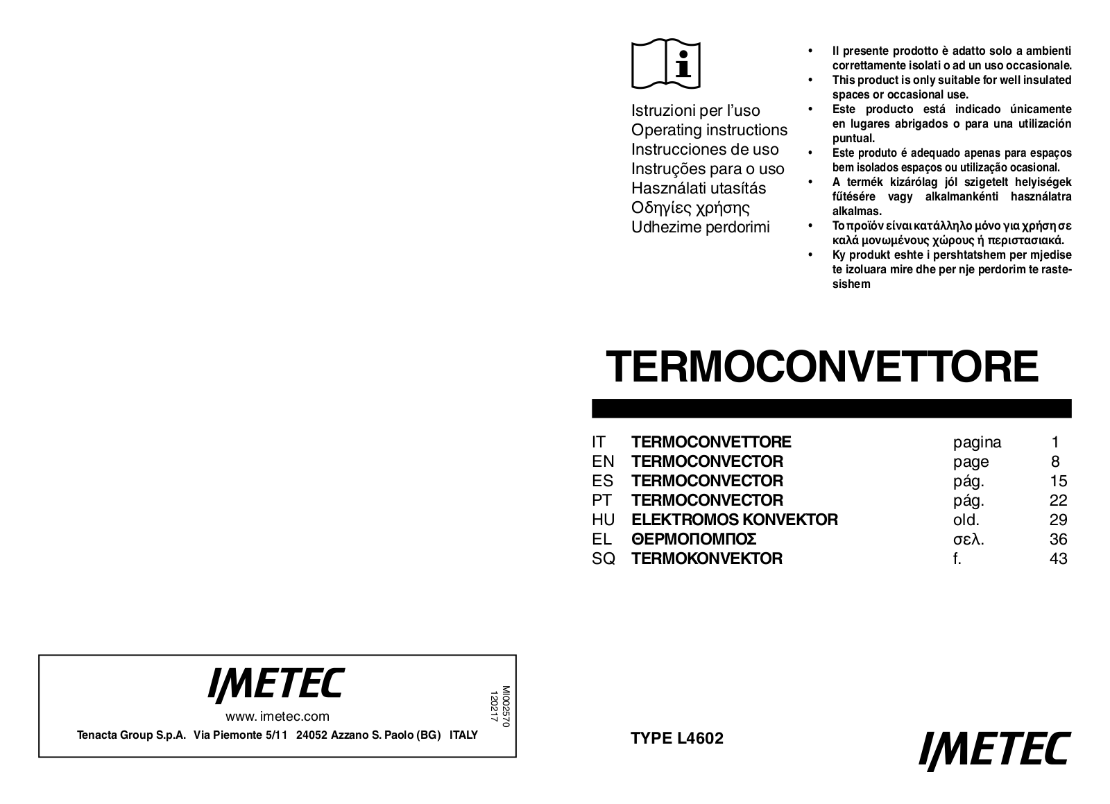 Imetec L4602 User guide - ManualMachine.com