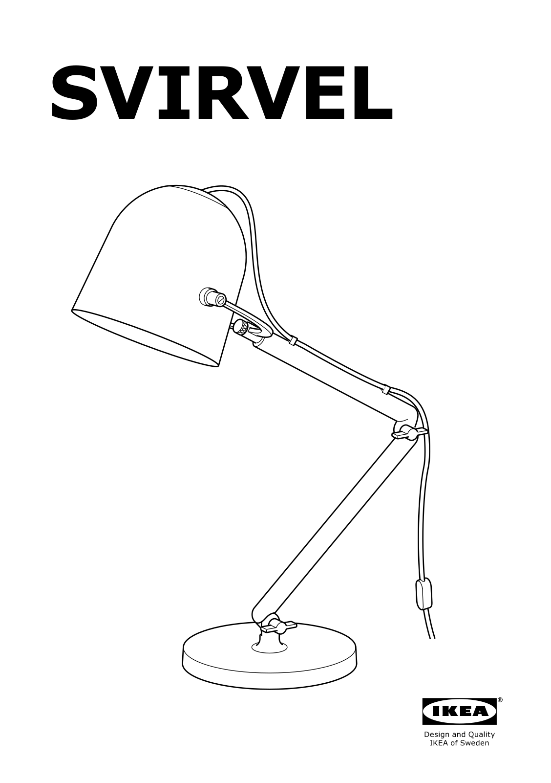 IKEA SVIRVEL User Manual