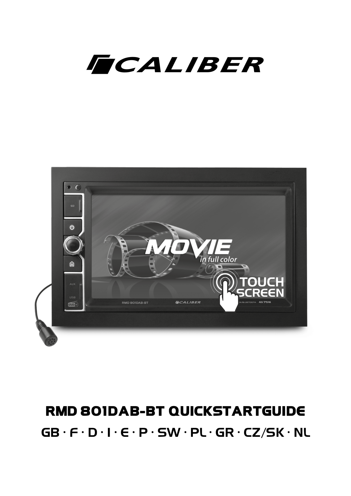 Caliber Audio Technology RMD 801DAB-BT Quick Start Guide