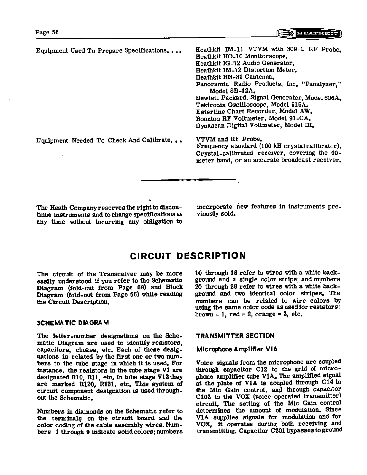 HEATHKIT HW-22a User Manual (PAGE 58)