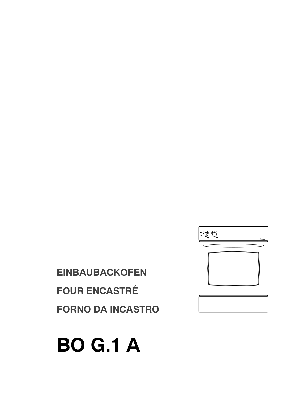 Therma BO G.1 A Operating Manual