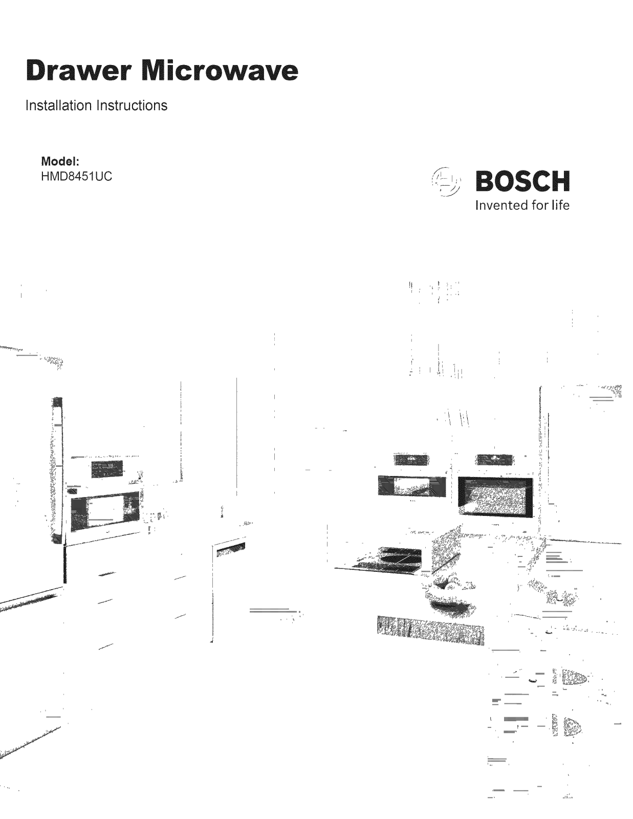 Bosch HMD8451UC/01 Installation Guide