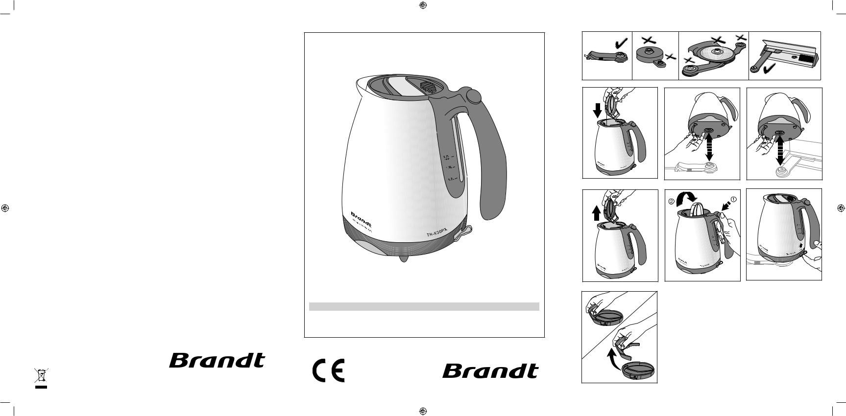 BRANDT TK-K30PX, TK-B30PX User Manual