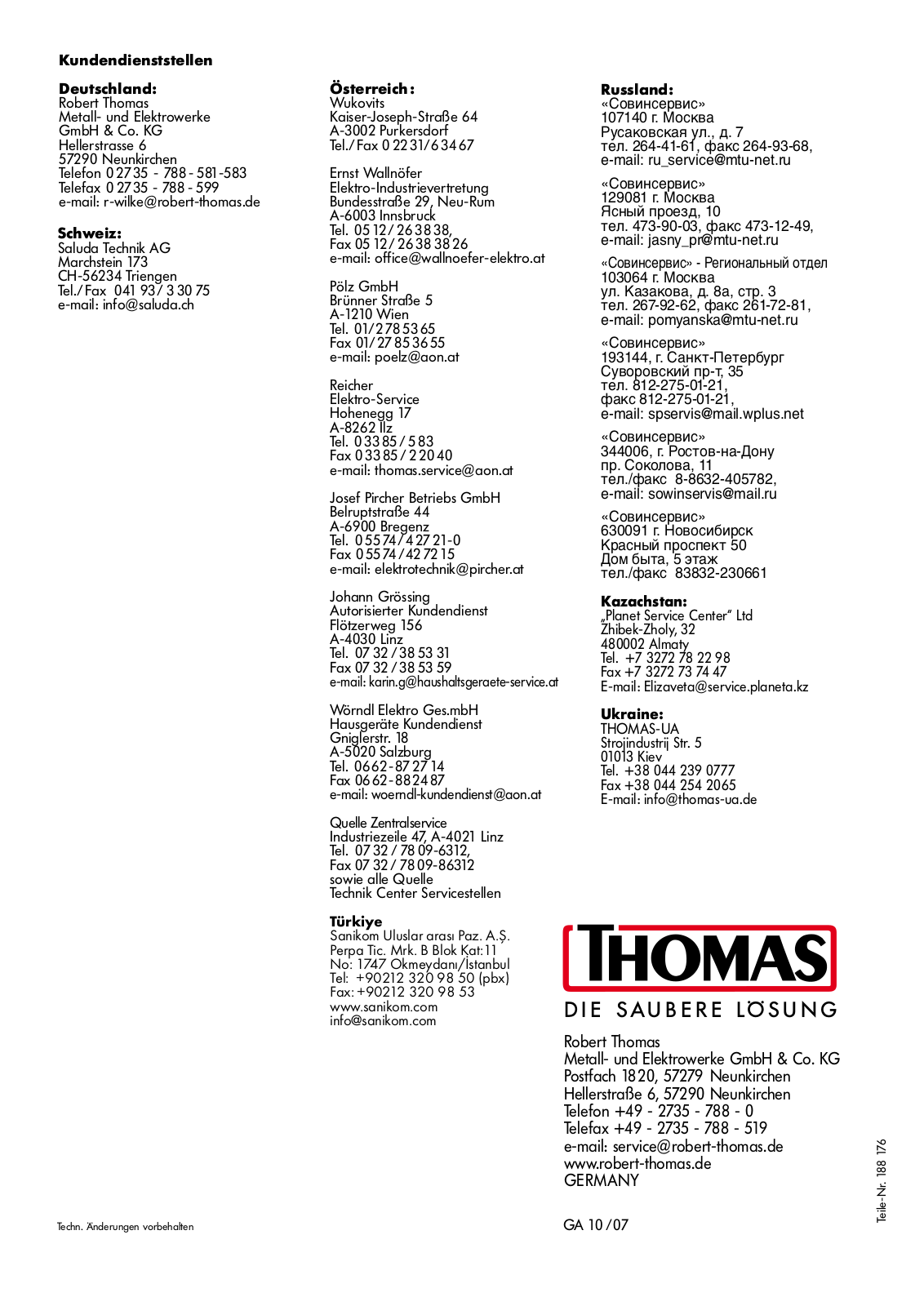 Thomas TWIN T2 User Manual