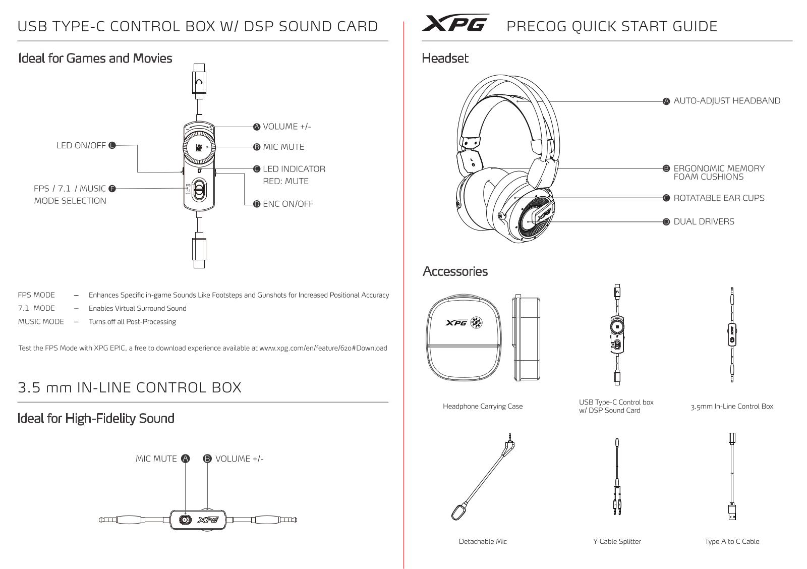 ADATA XPG Precog QUICK START GUIDE