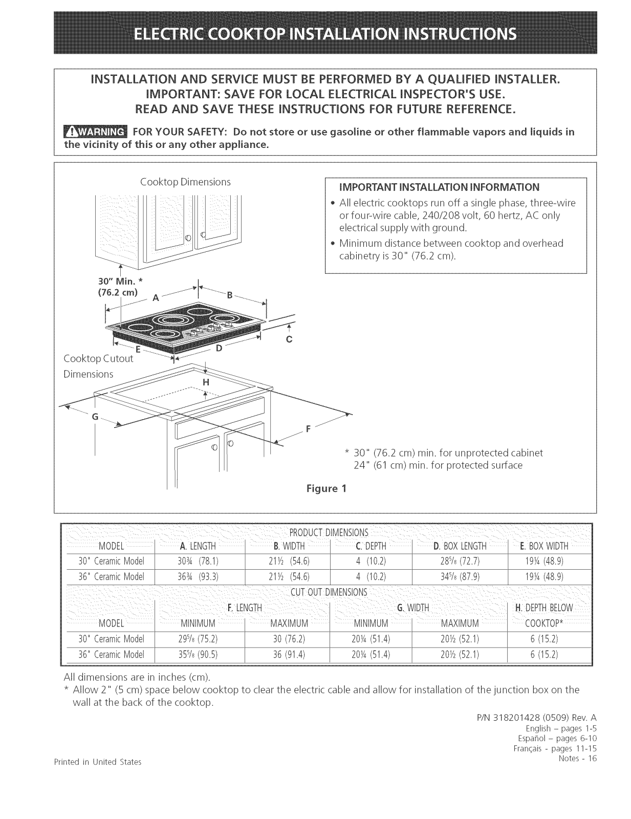 Electrolux E30EC65ESS1, E30EC65ESS2, E30EC65ESS3, E36EC65ESS1, E36EC65ESS2 Installation Guide - ManualMachine.com