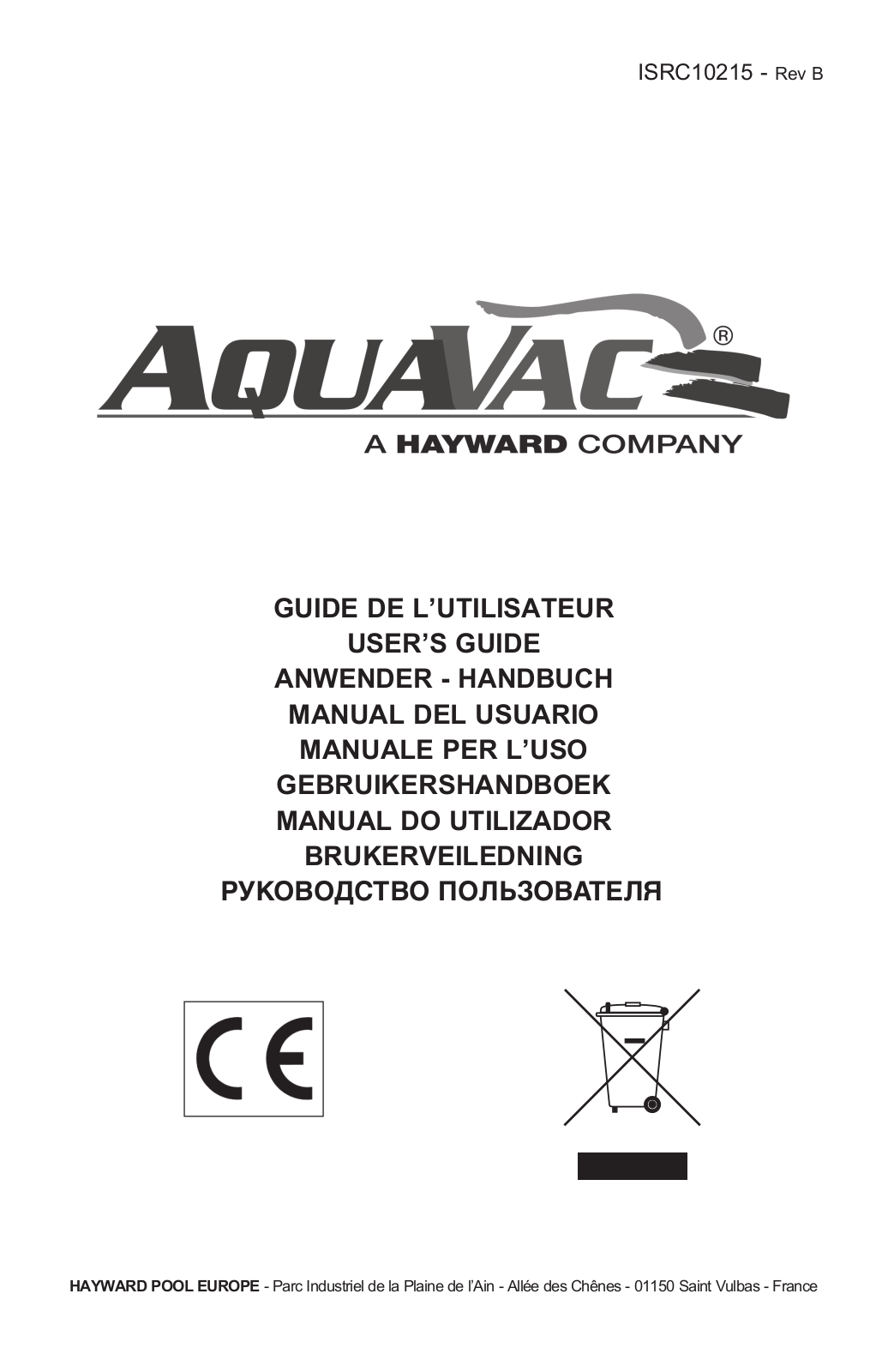 HAYWARD AquaVac User Manual