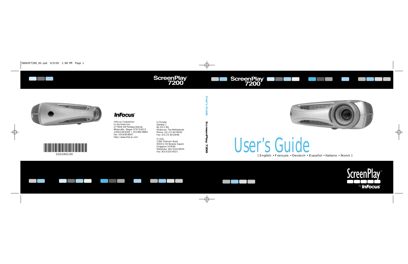 King Kutter SCREENPLAY 7200, SP7200 User Manual