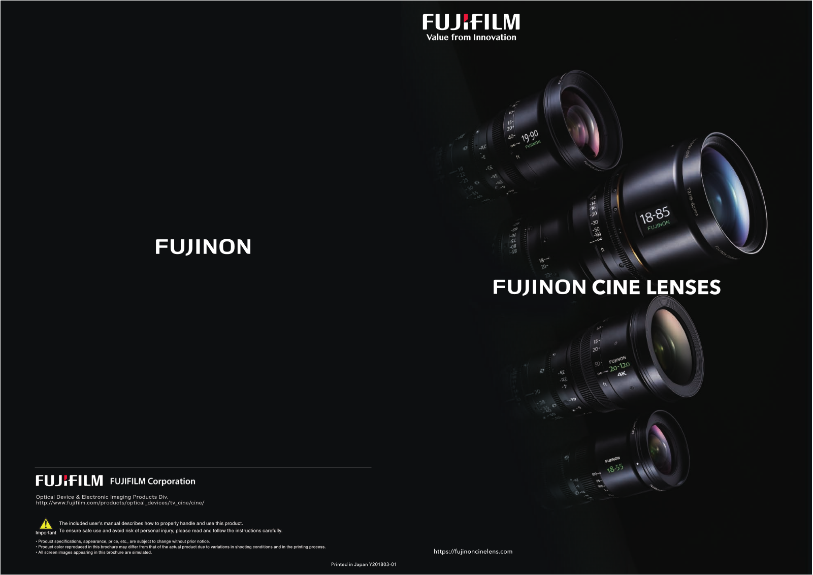 Fujinon Cine Lenses User Manual