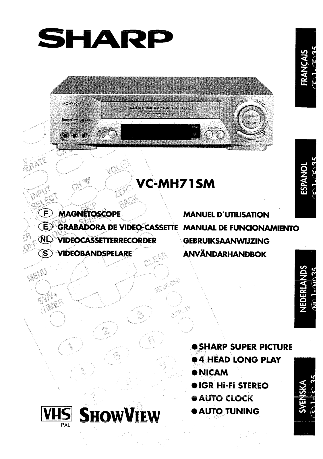 SHARP VC-MH71 User Manual