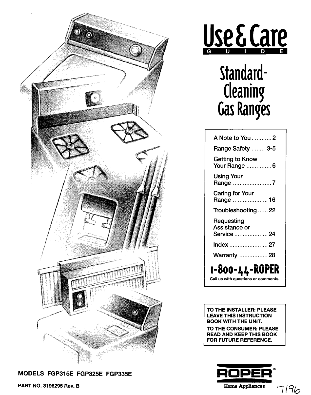 Whirlpool FGP325E, FGP335E User Manual - ManualMachine.com