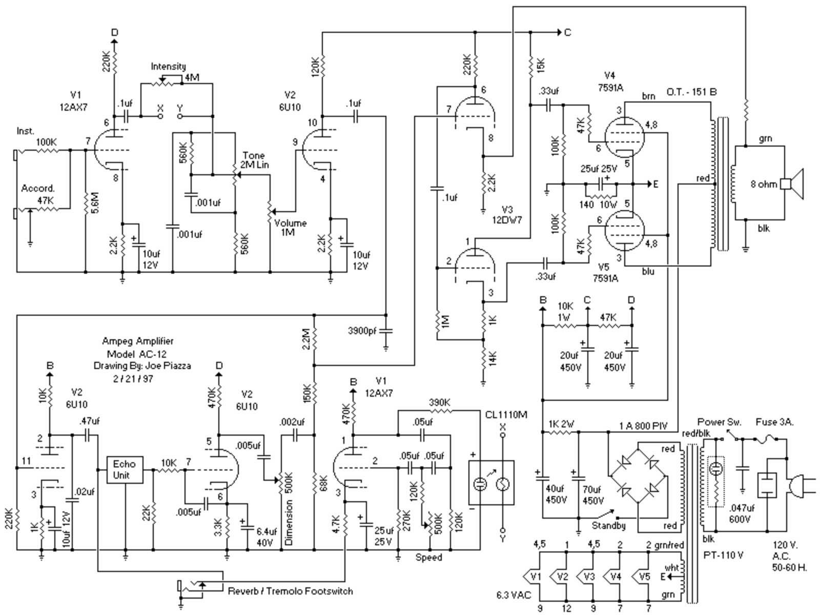 Ampeg ac12 schematic