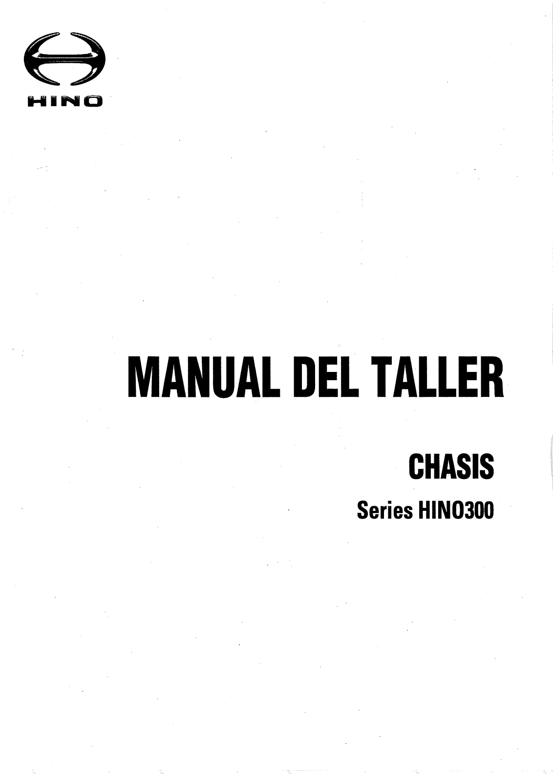 Hino 300 Service Manual