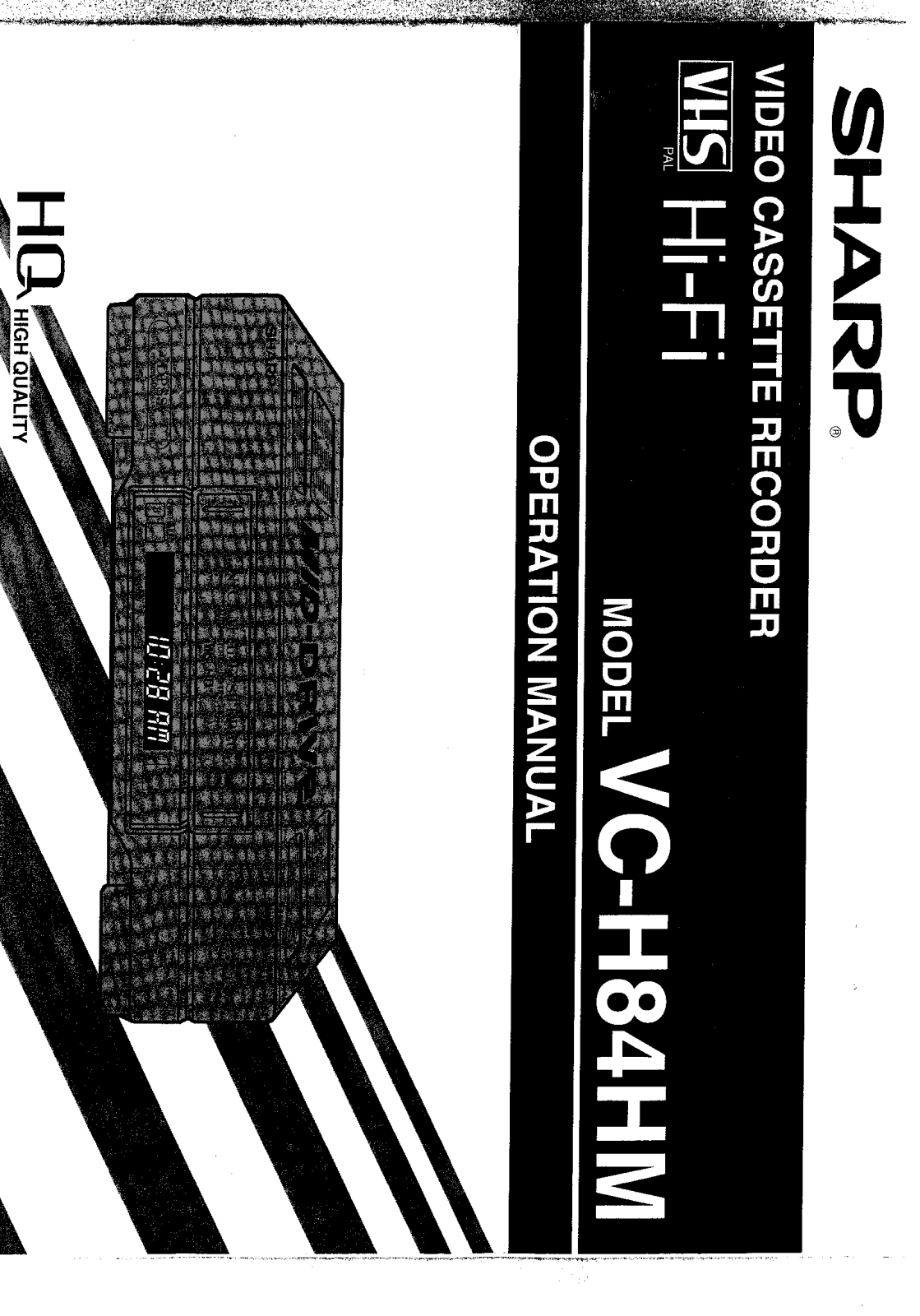 Sharp VCH84HM User Manual