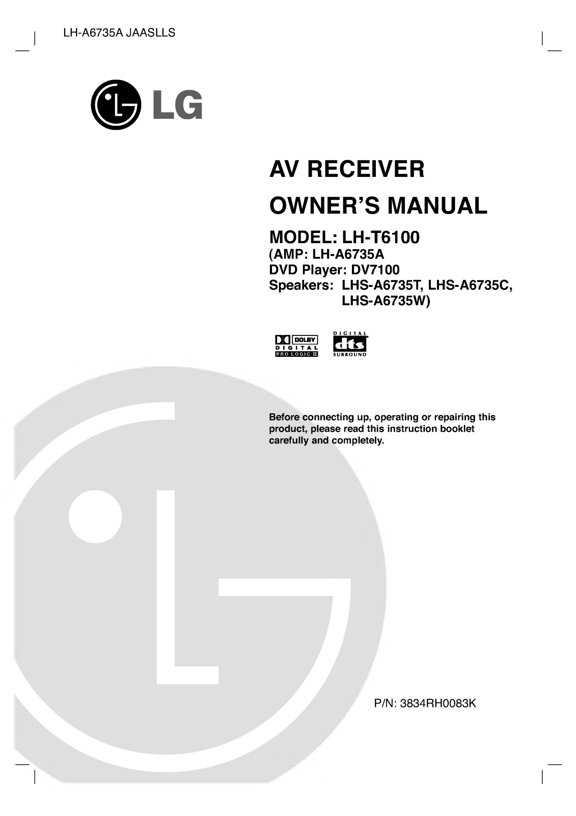 LG LH-A6735A User Manual