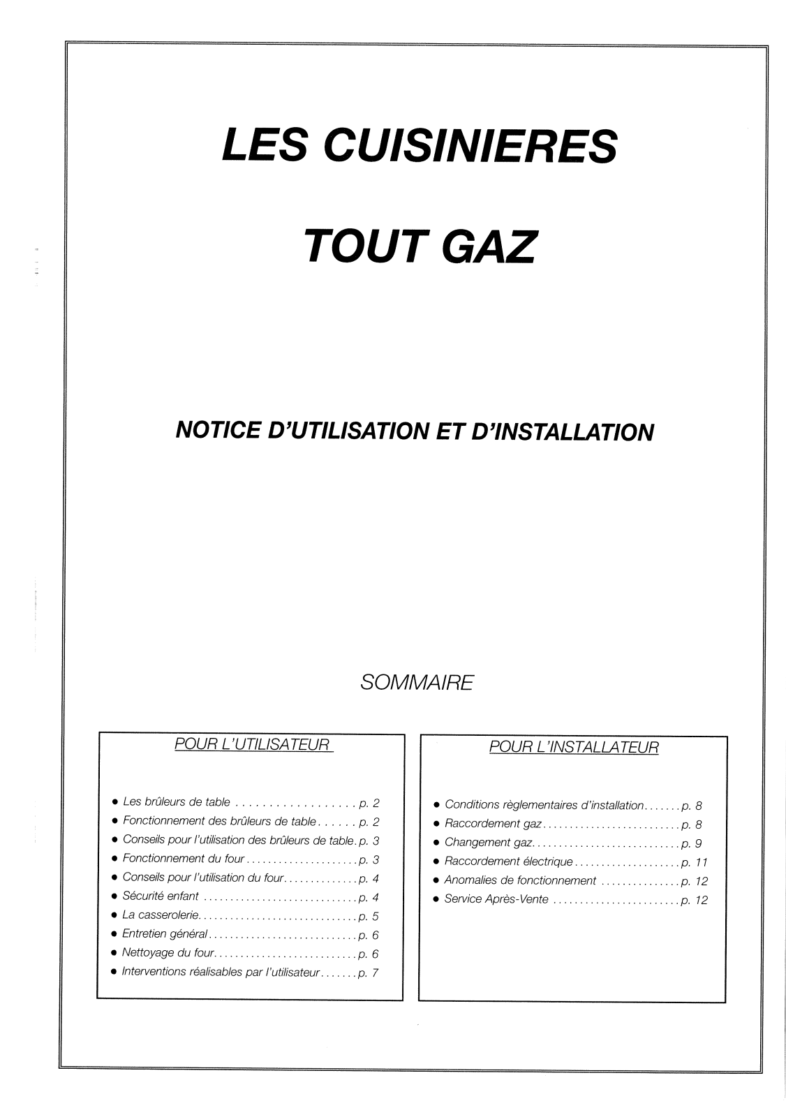 BRANDT GT624 User Manual