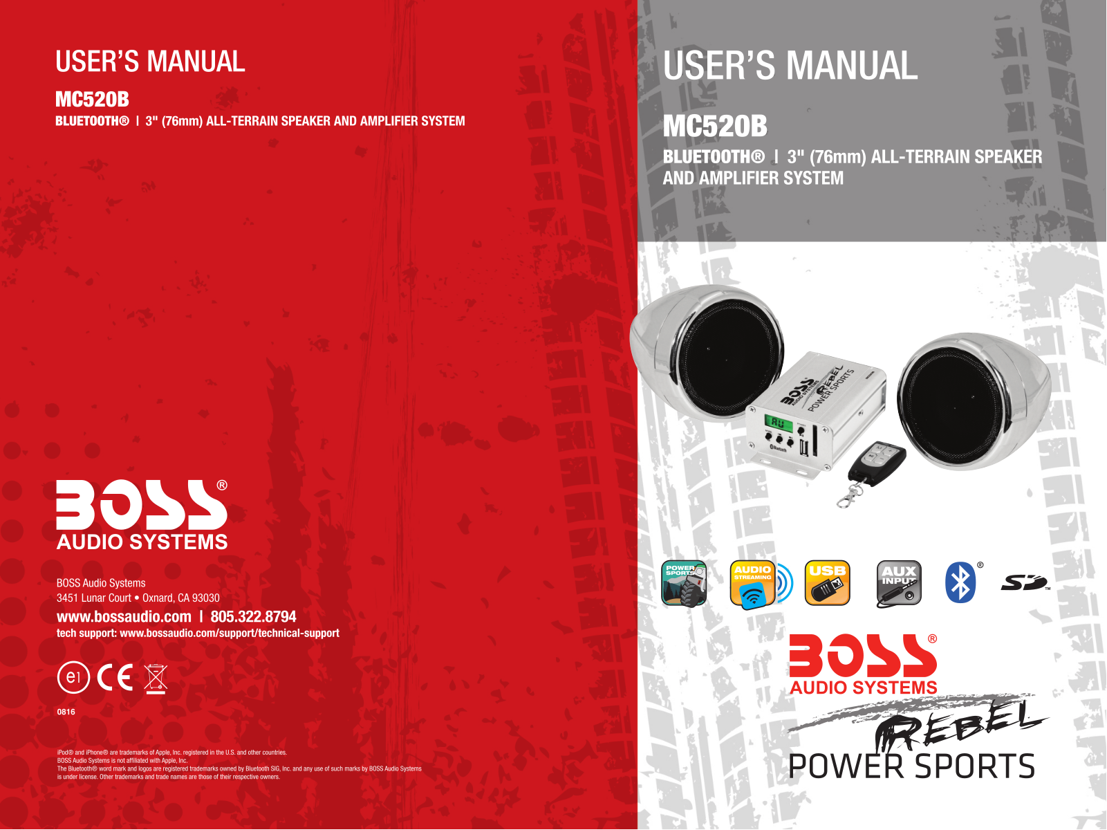 Boss Audio MC520B User Manual