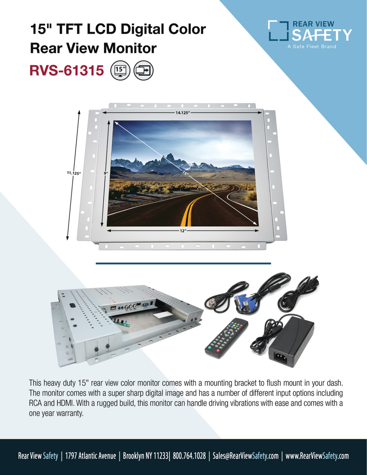 RVS Systems RVS-61315 Specsheet