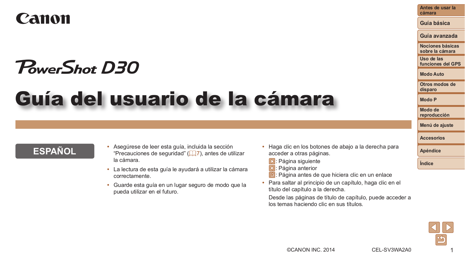 Canon D30 User Manual