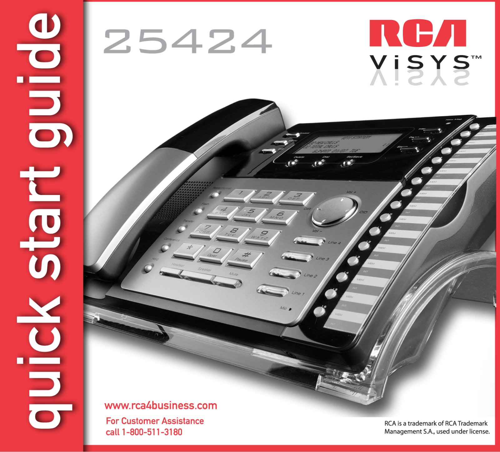 RCA 25424 Quick Start Guide