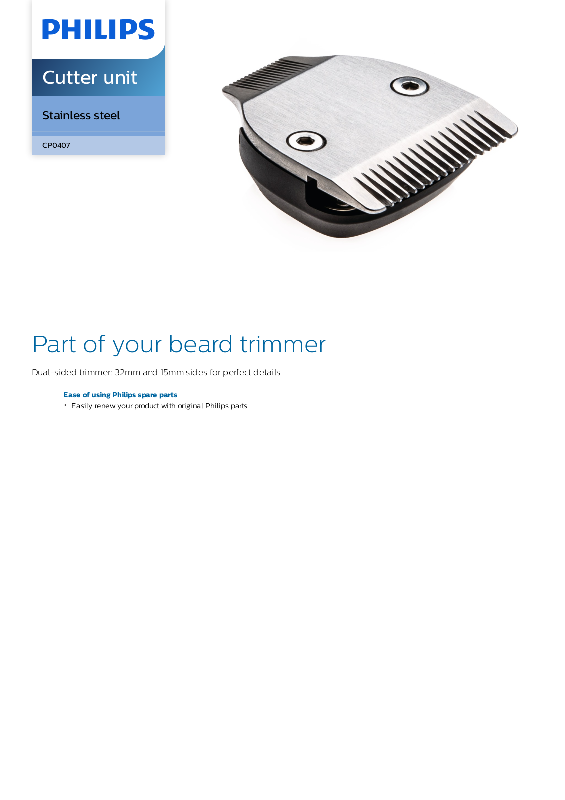 Philips CP0407/01 leaflet - ManualMachine.com
