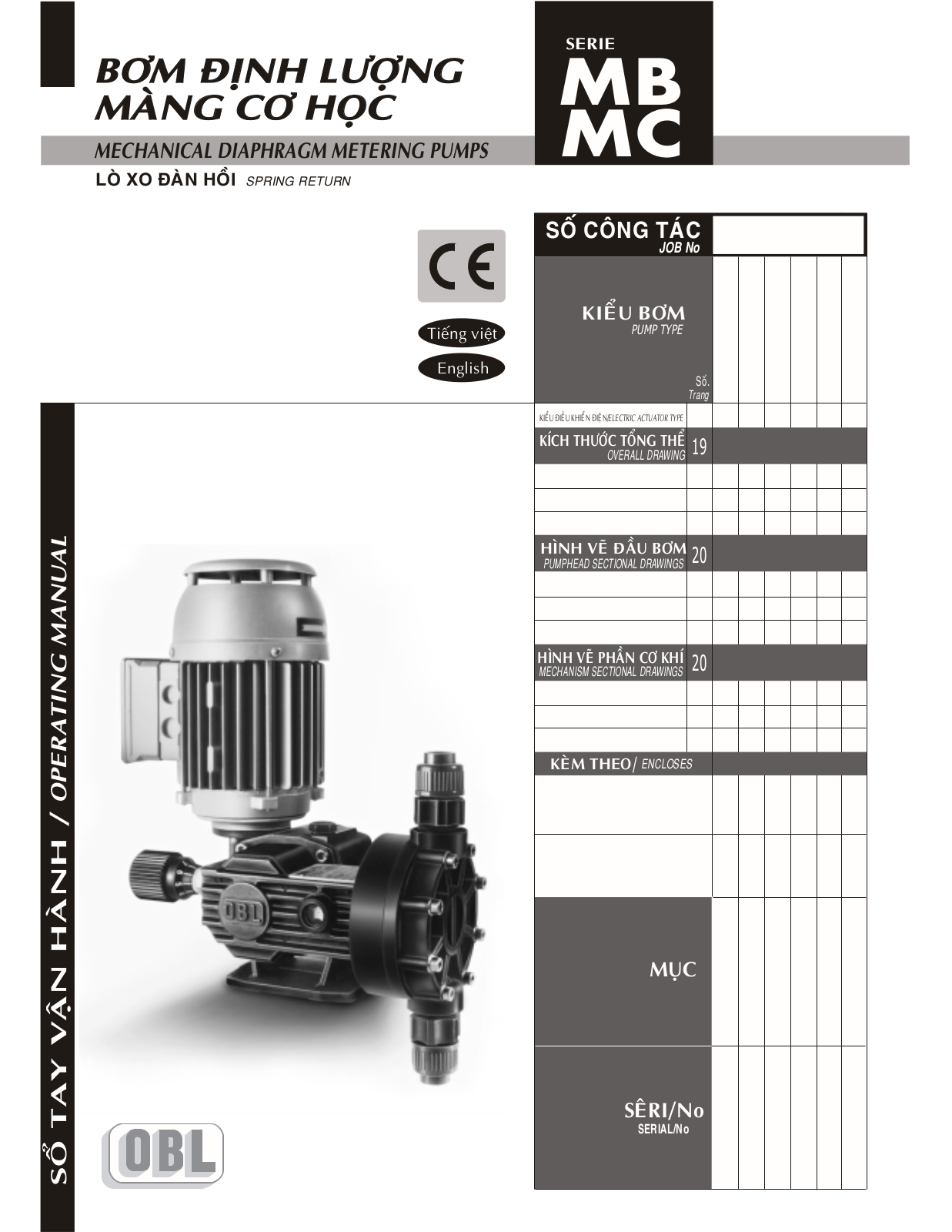 OBL MB, MC Operating Manual