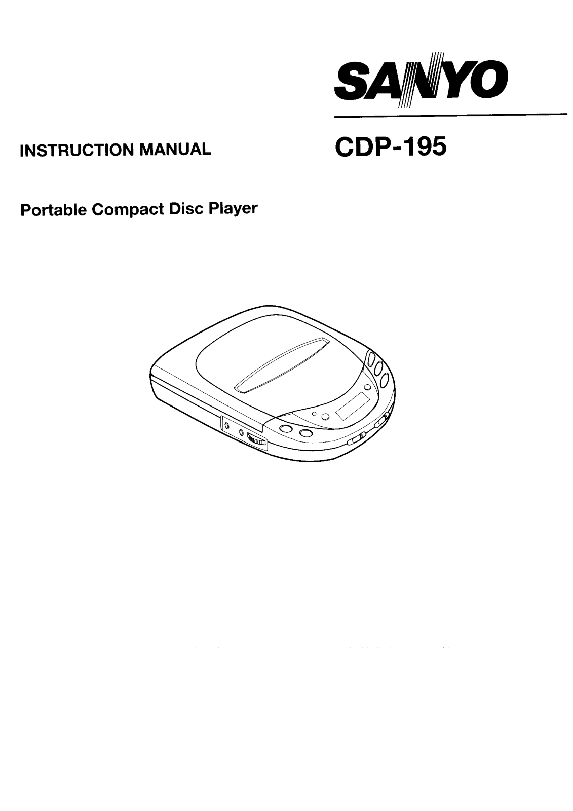 Sanyo cdp-195 User Manual