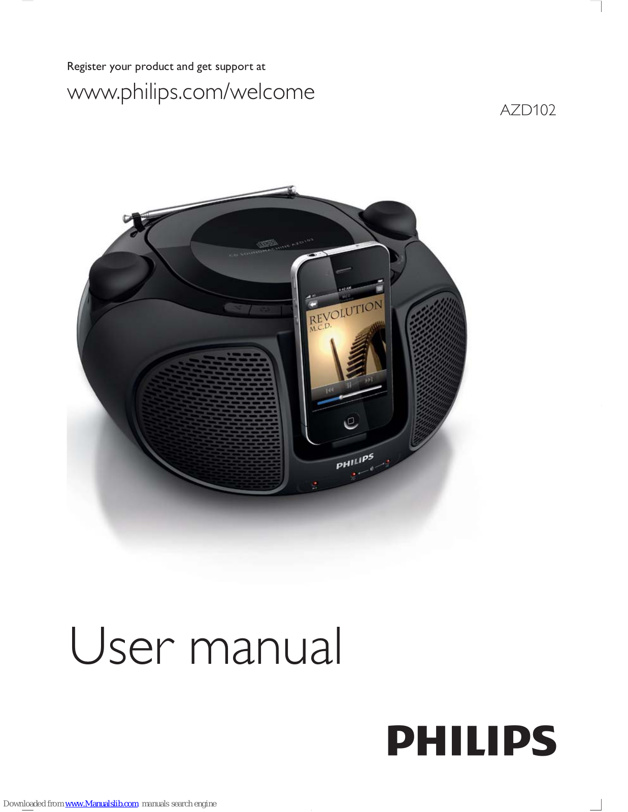 Philips AZD102/05, AZD102 User Manual - ManualMachine.com