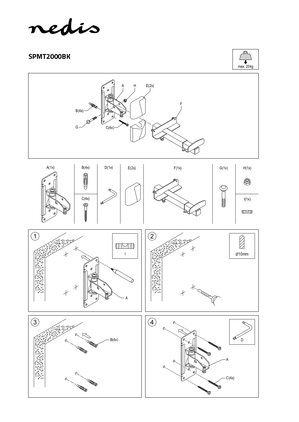 Nedis SPMT2000BK User manual - ManualMachine.com