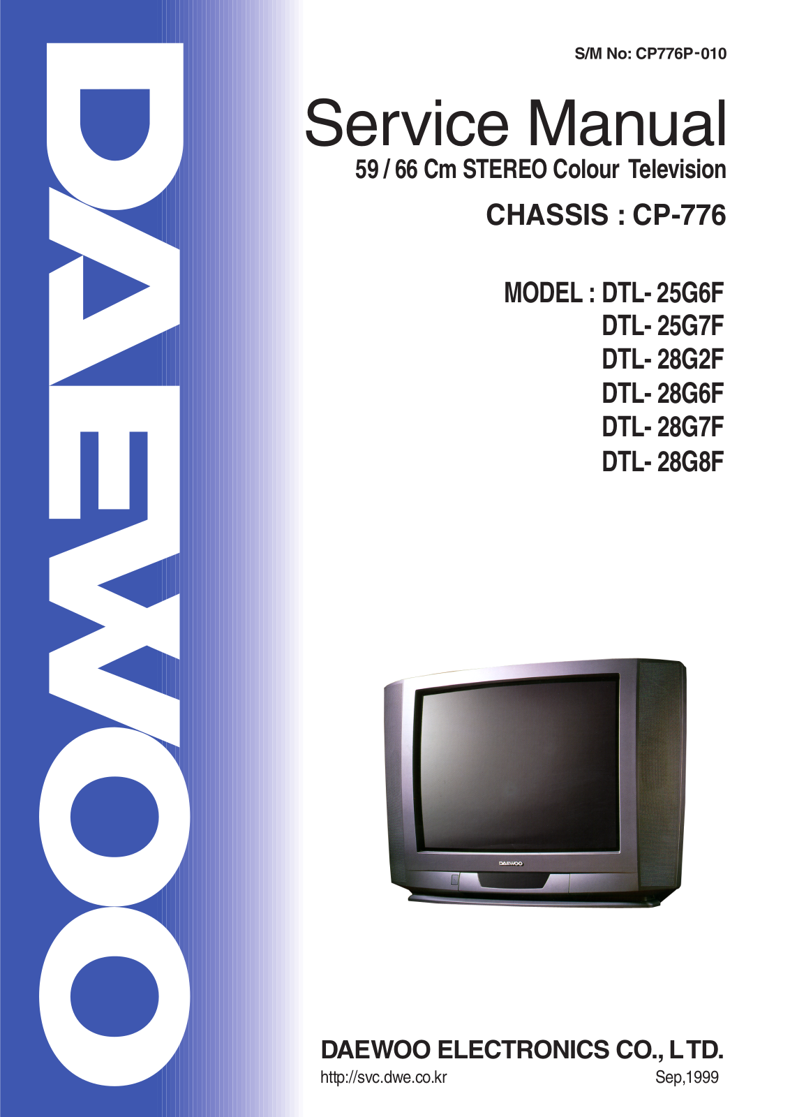 Daewoo cp-776 Service Manual