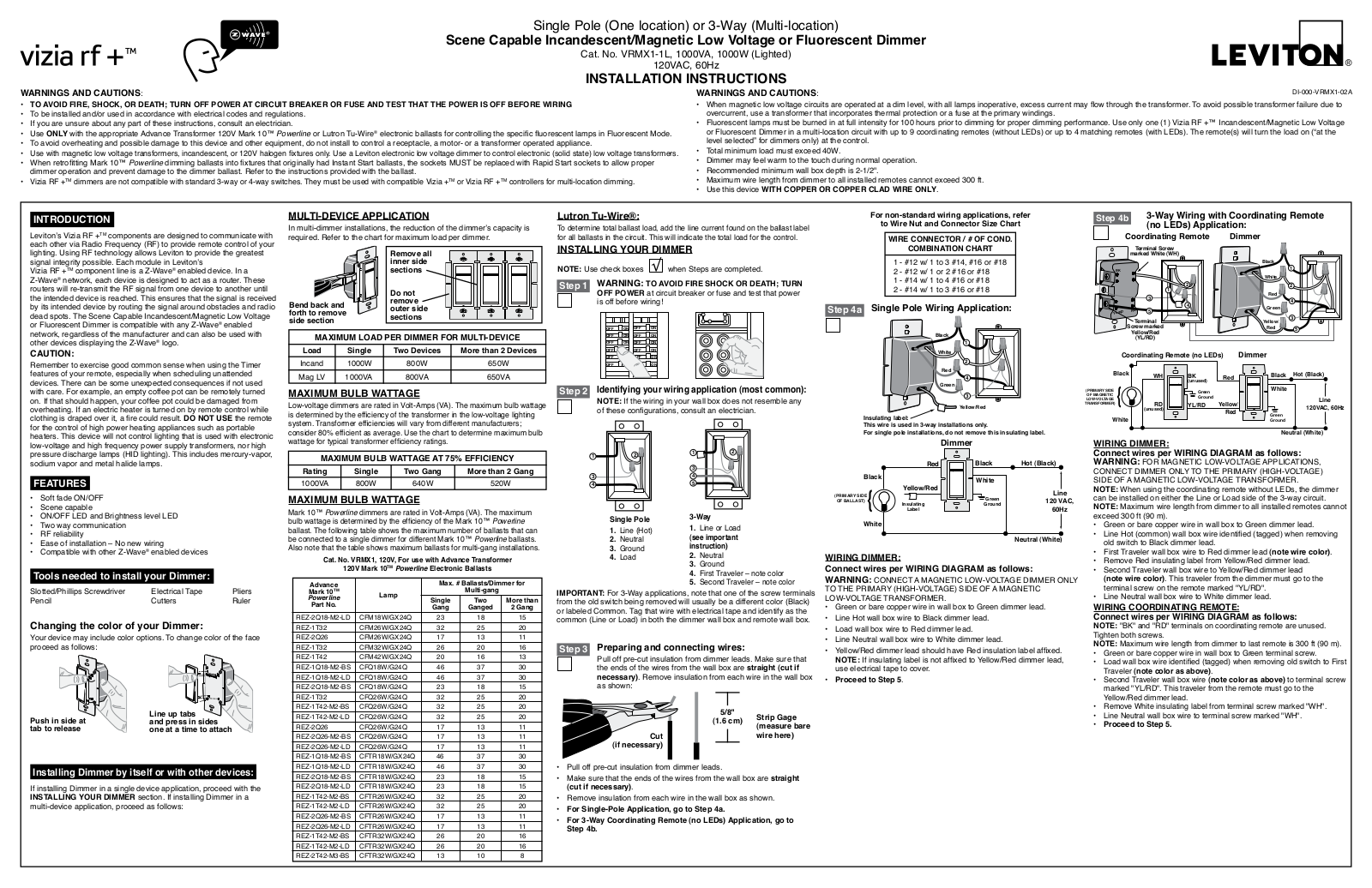 Leviton VRMX1 User Manual - ManualMachine.com