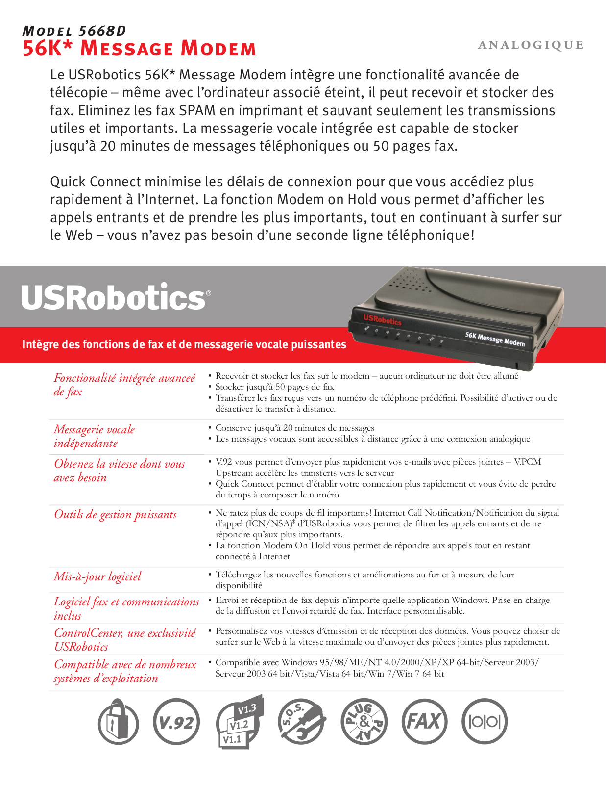 US ROBOTICS 5668D User Manual