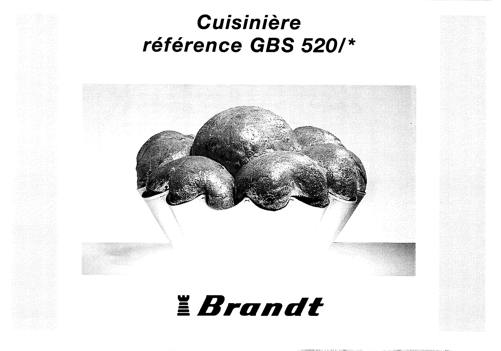 BRANDT GBS520 User Manual