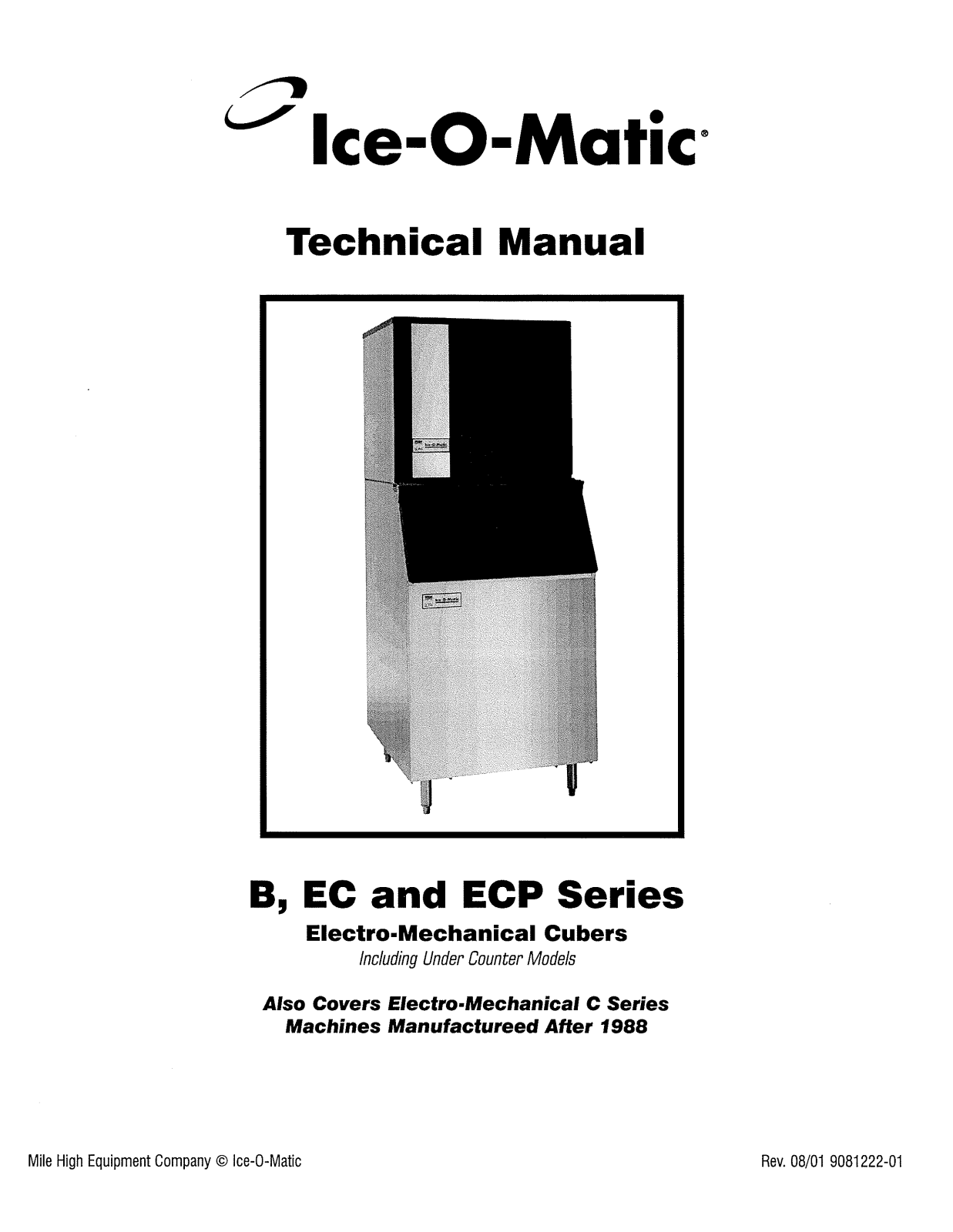 Ice-O-Matic EC, ECP User Manual