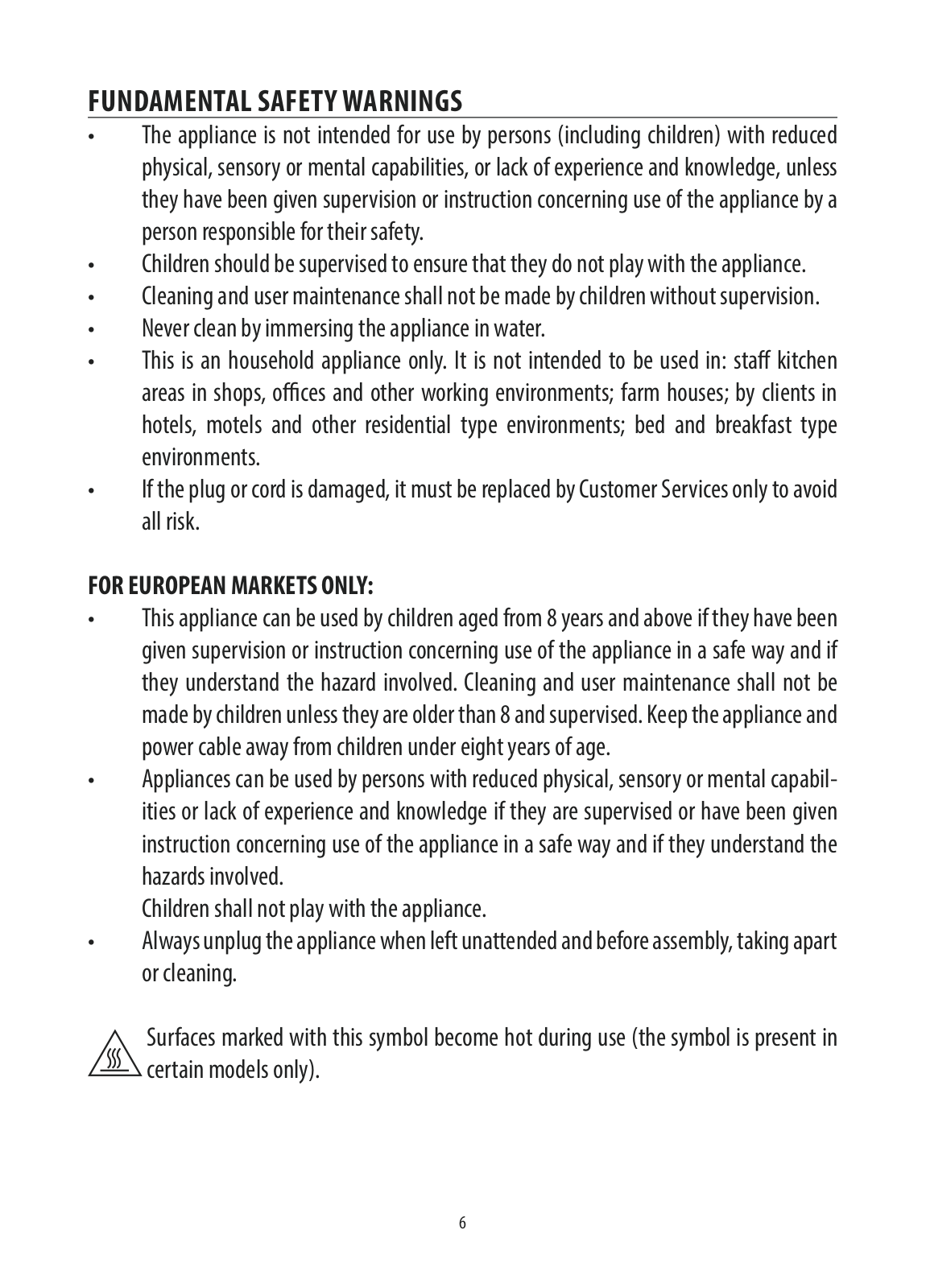 Delonghi ECOM311BK, ECOM311R Instruction manuals