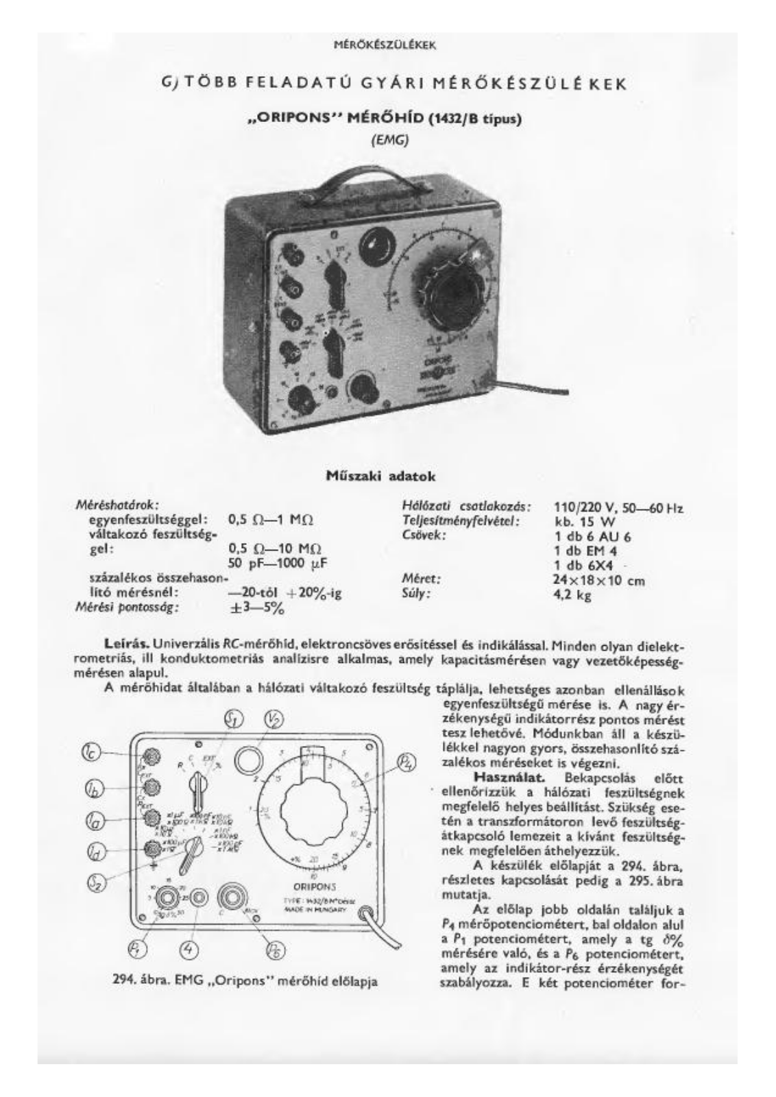 EMG TR-1432 User Manual