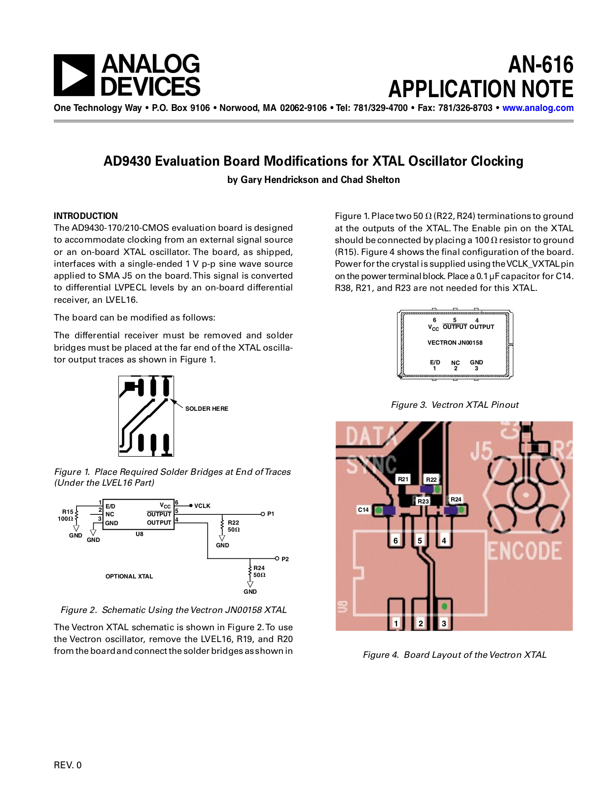 ANALOG DEVICES AN-616 Service Manual