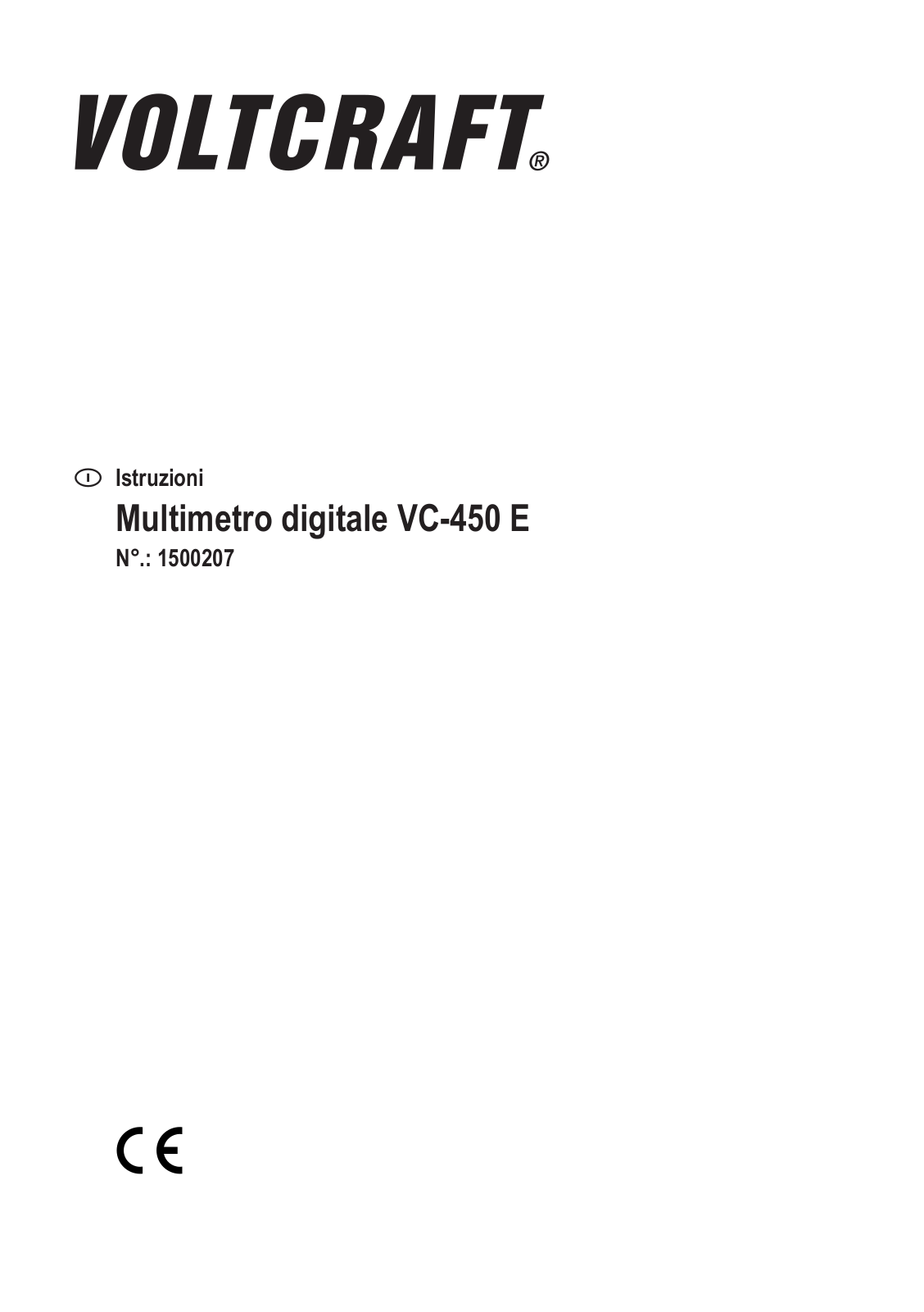 VOLTCRAFT VC-450 E User guide