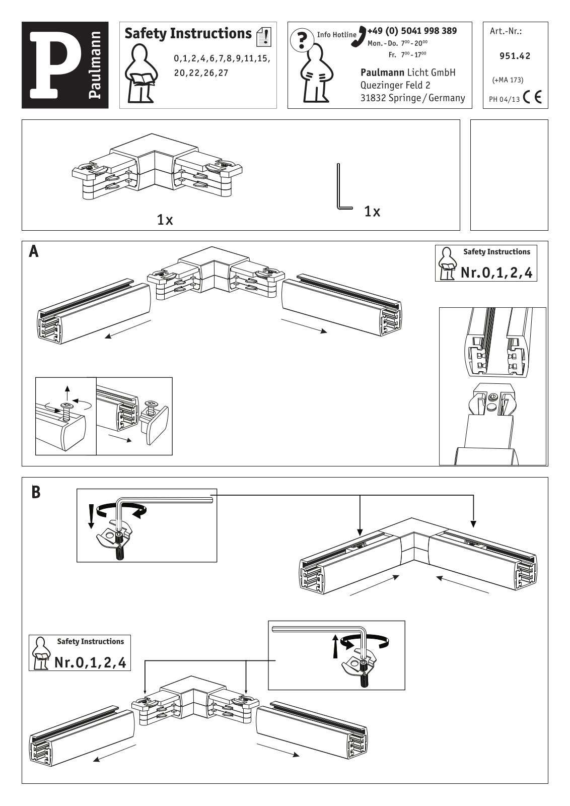 Paulmann 951.42 operation manual - ManualMachine.com