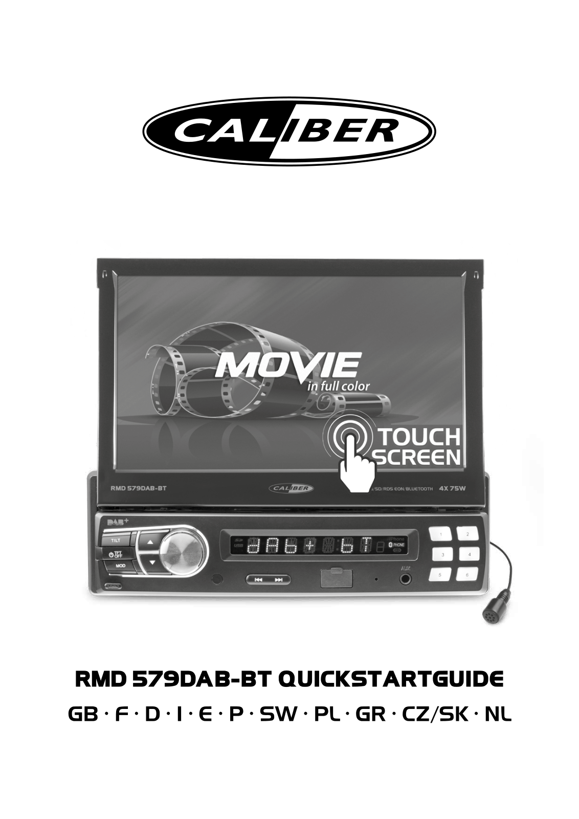 Caliber RMD579DAB-BT operation manual