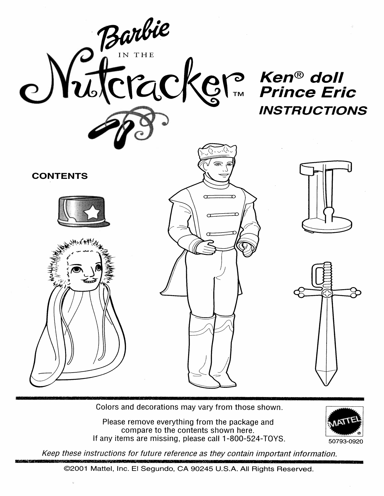 Fisher-Price 50793 Instruction Sheet