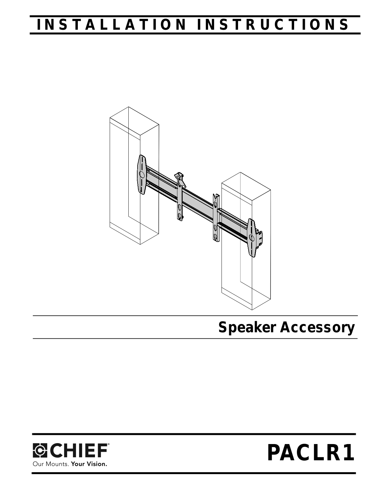 CHIEF PACLR1 User Manual