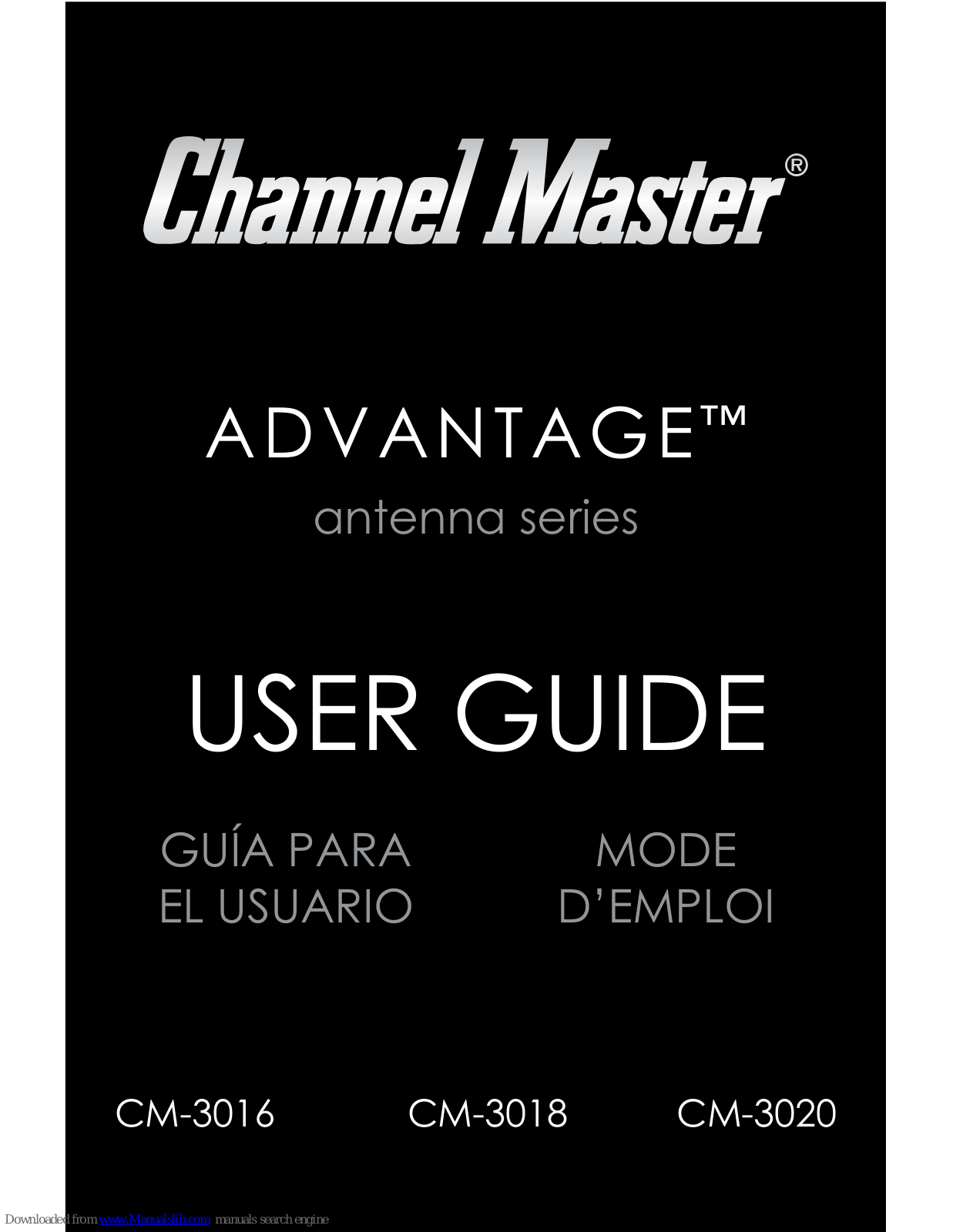 Channel Master CM-3016, CM-3018, CM-3020 User Manual