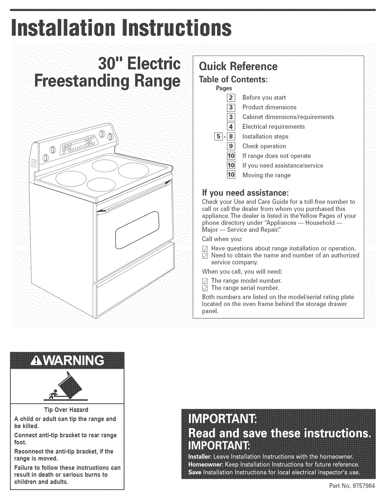 Whirlpool GR450LXLS0, GR450LXLT0, GR450LXLQ0, GR450LXLB0 Installation Guide - ManualMachine.com