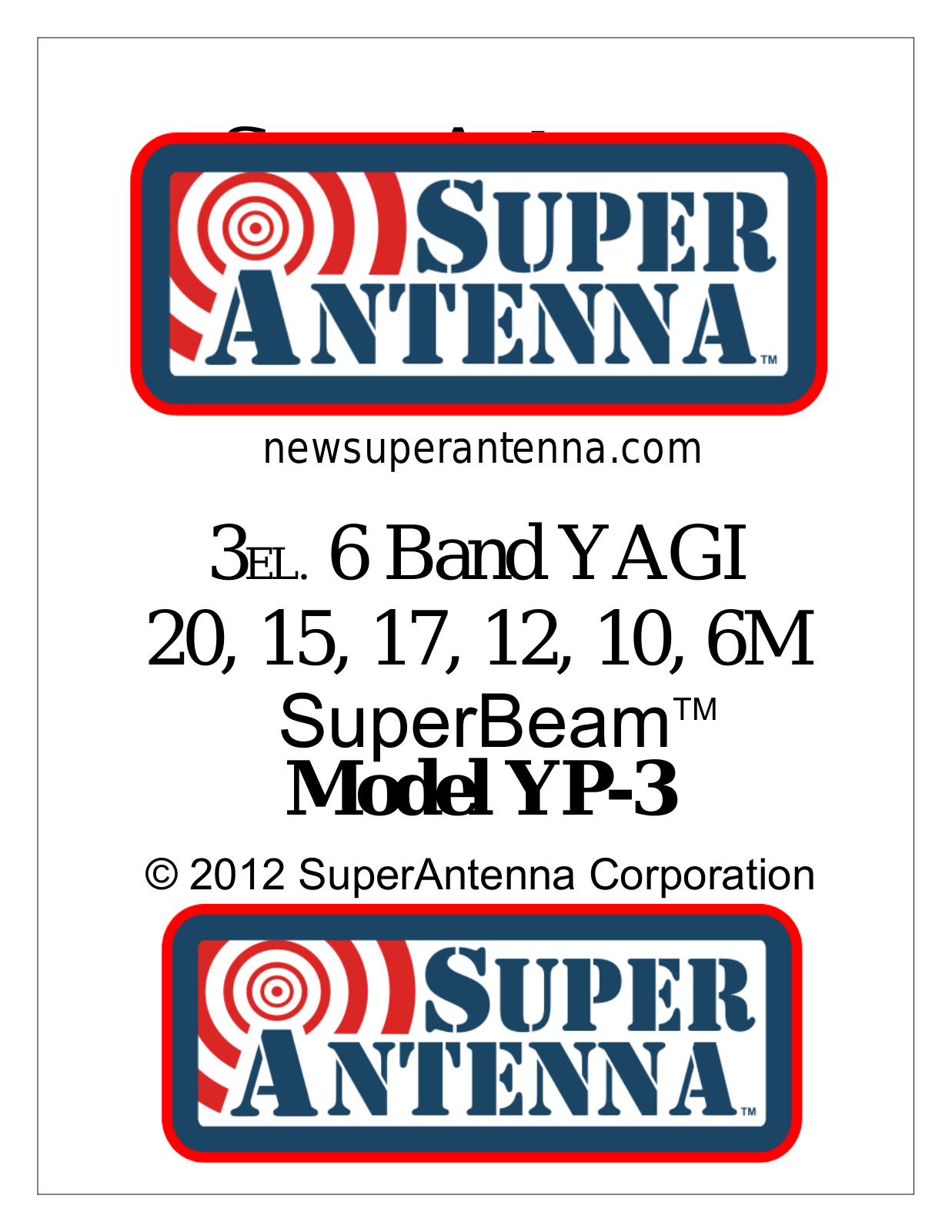SuperAntenna YP3,SuperBeam User guide - ManualMachine.com