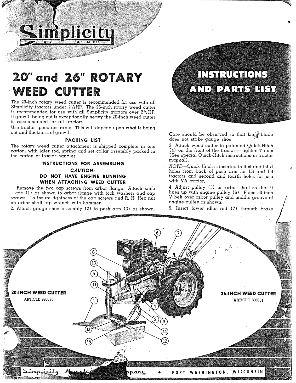 Simplicity 26 User Manual