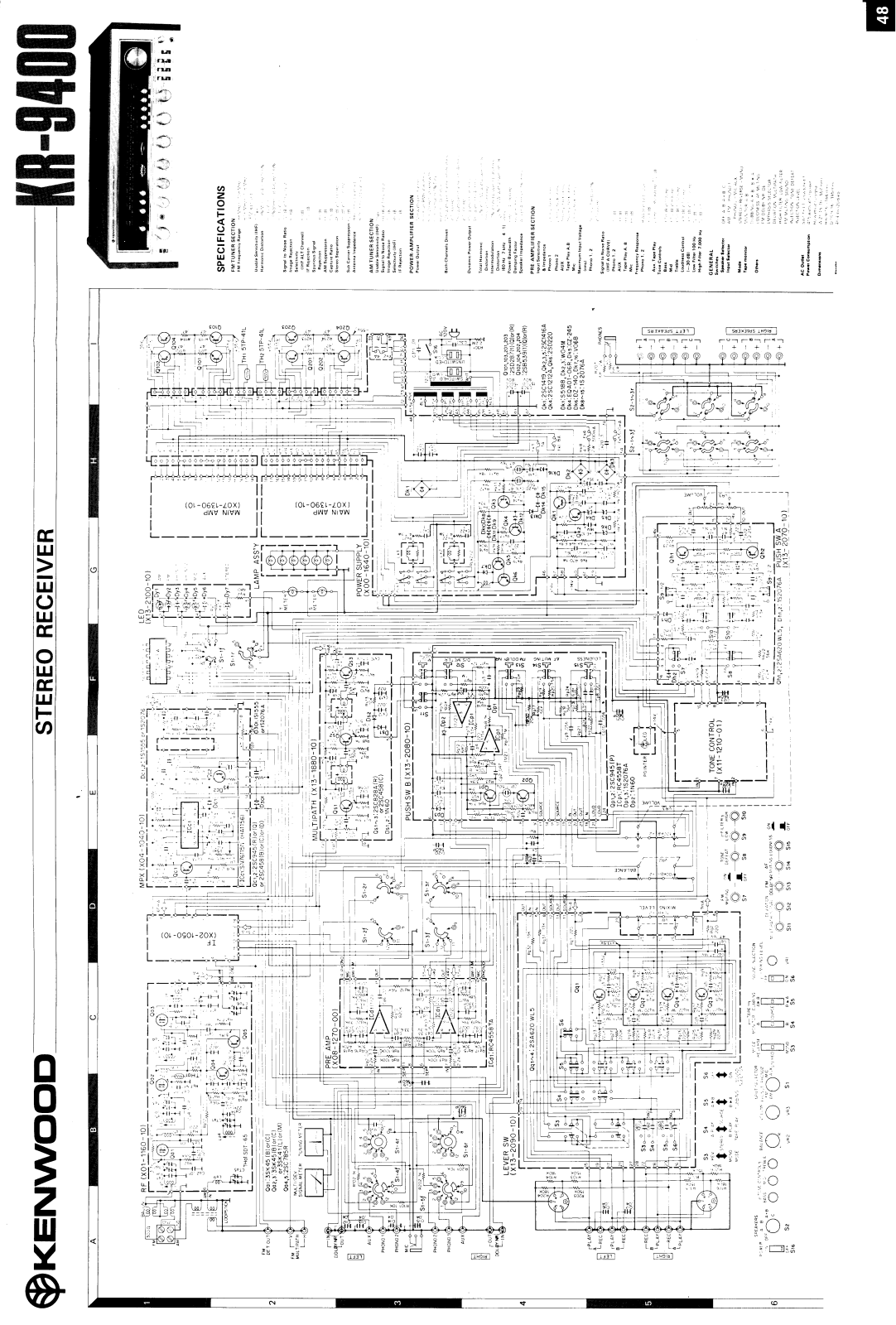 Kenwood KR-9400 Schematic